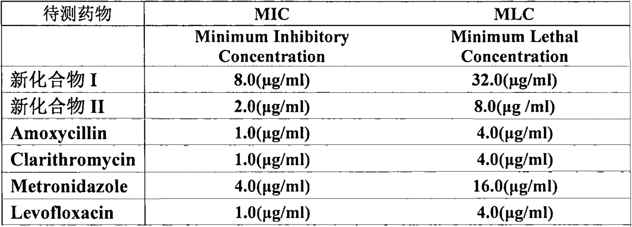 Compound for inhibiting or killing helicobacter pylori