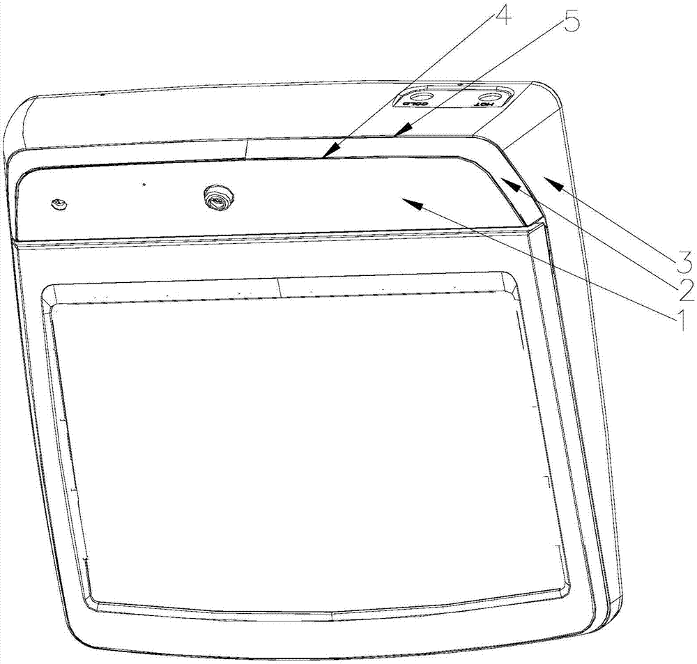 Waterproof control board component and washing machine with same