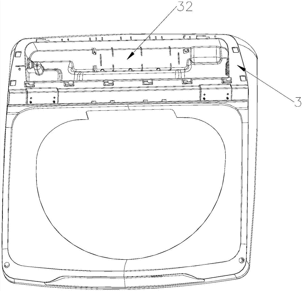 Waterproof control board component and washing machine with same