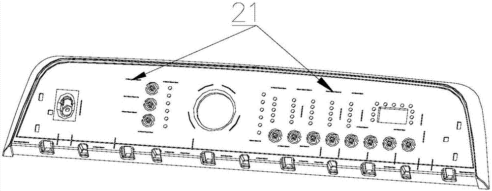 Waterproof control board component and washing machine with same