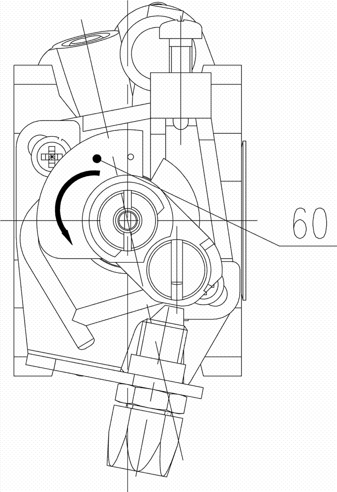 Plunger lifting mechanism of rotary valve type diaphragm carburetor