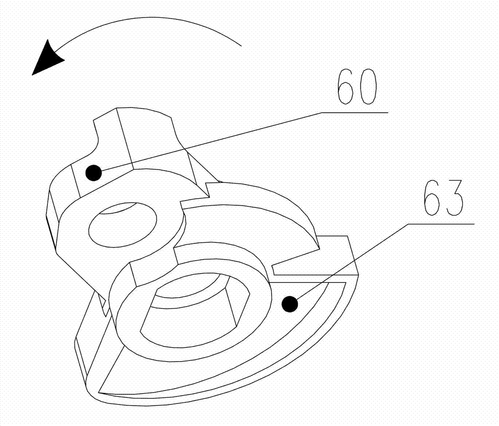 Plunger lifting mechanism of rotary valve type diaphragm carburetor