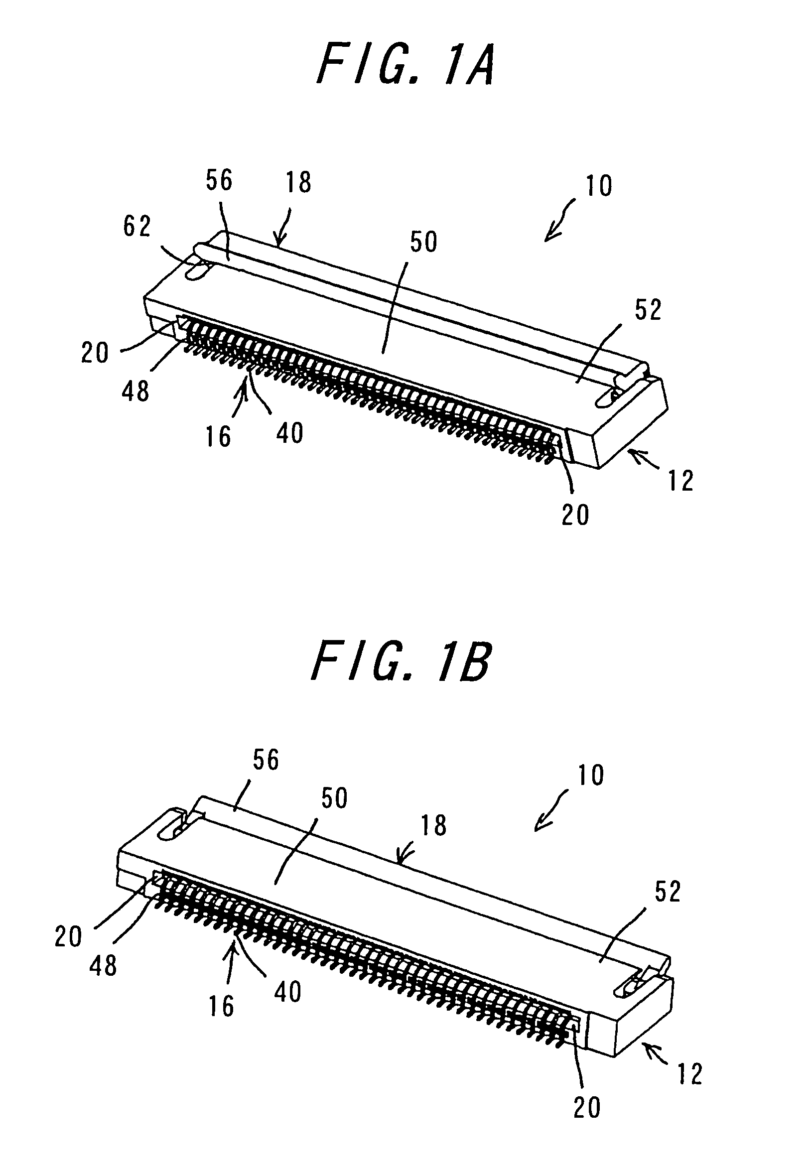 Connector having a pivoting member with enhanced dust proofing