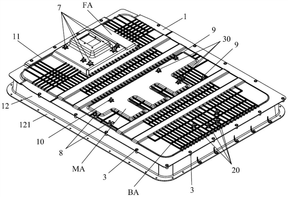 Front floor assembly and automobile