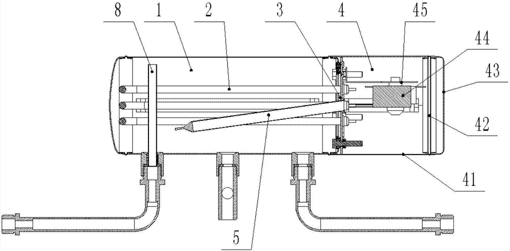 Electricity auxiliary heater and production method thereof