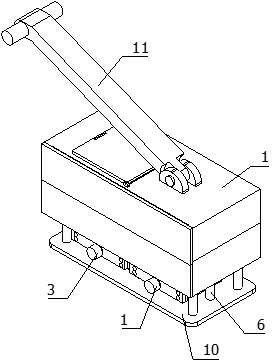 A slotting device for building interior decoration and its operating method