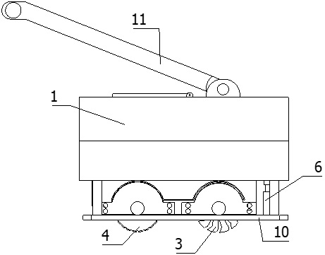 A slotting device for building interior decoration and its operating method