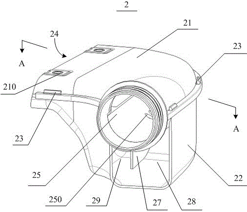 A vehicle air intake structure, a vehicle air intake system and corresponding vehicle