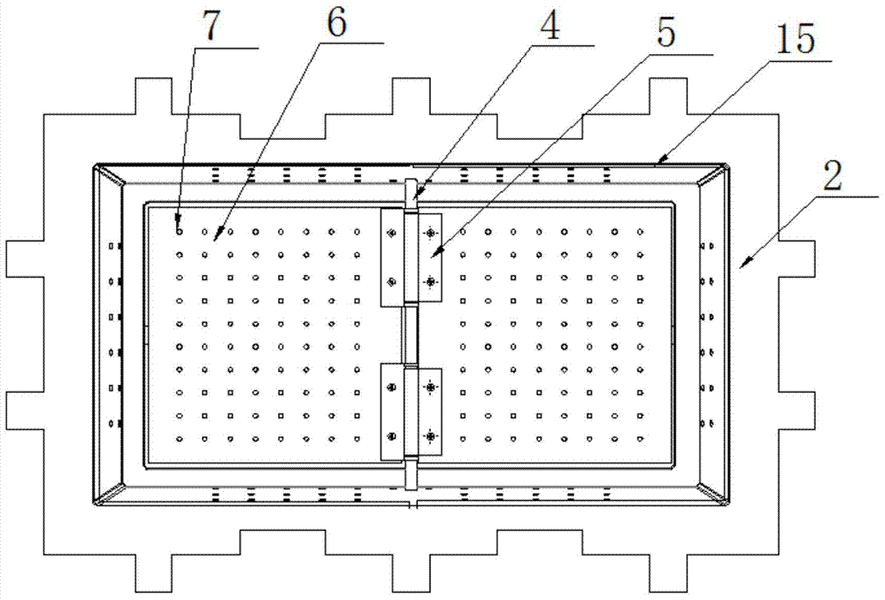 An automatic flip-type rainwater inlet sewage interception device