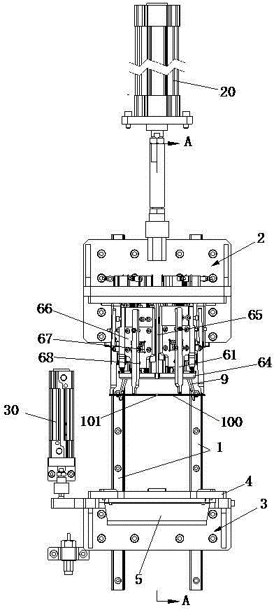 Snap spring automatic press fitting mechanism on clutch driving disk