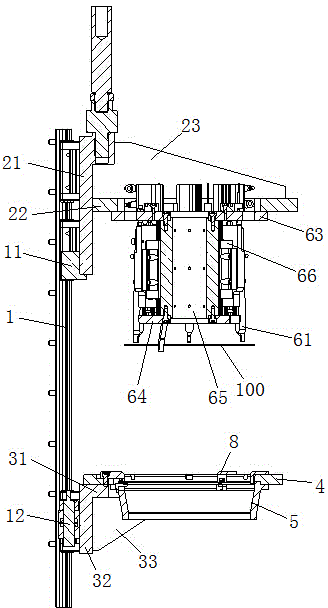 Snap spring automatic press fitting mechanism on clutch driving disk