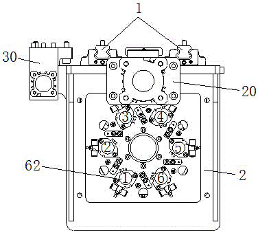 Snap spring automatic press fitting mechanism on clutch driving disk