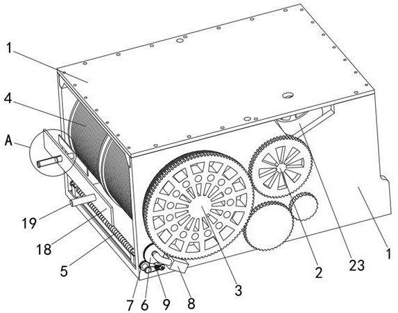 Freight winch structure with good use function