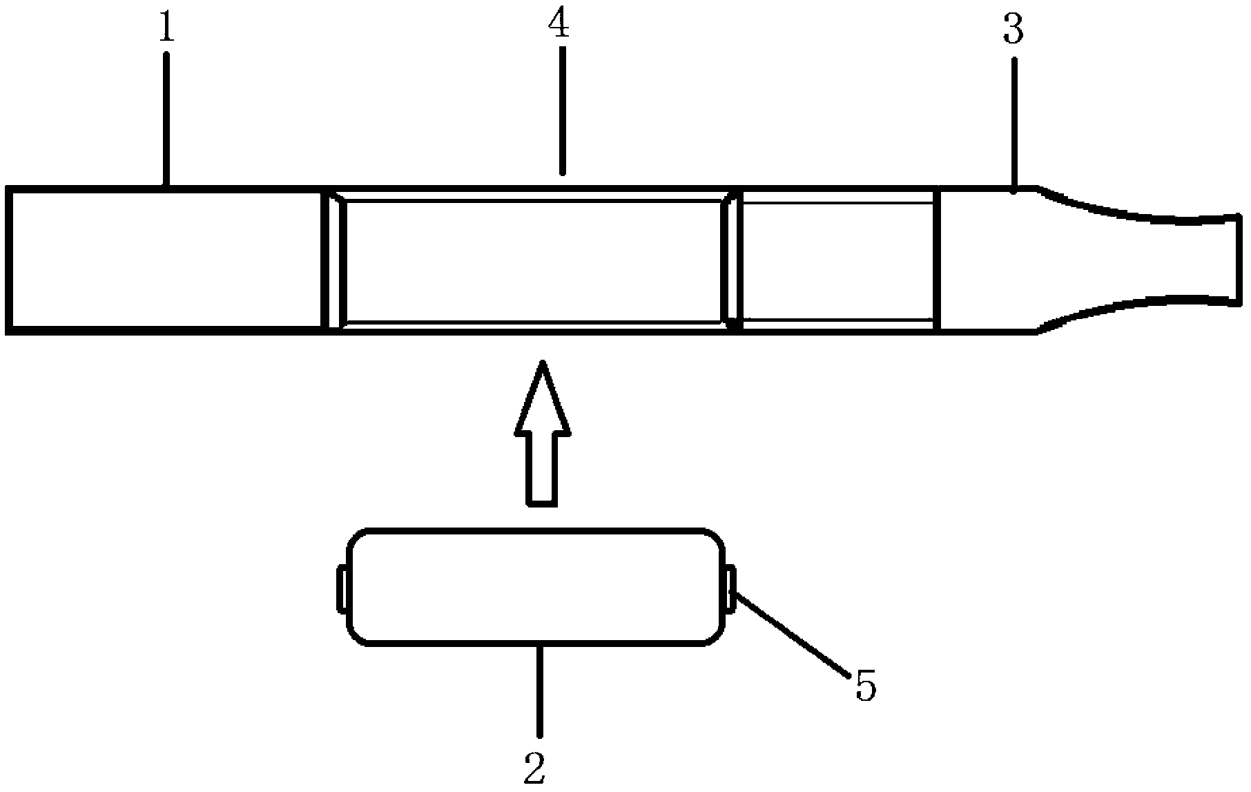 Chemically heating smokeless cigarette