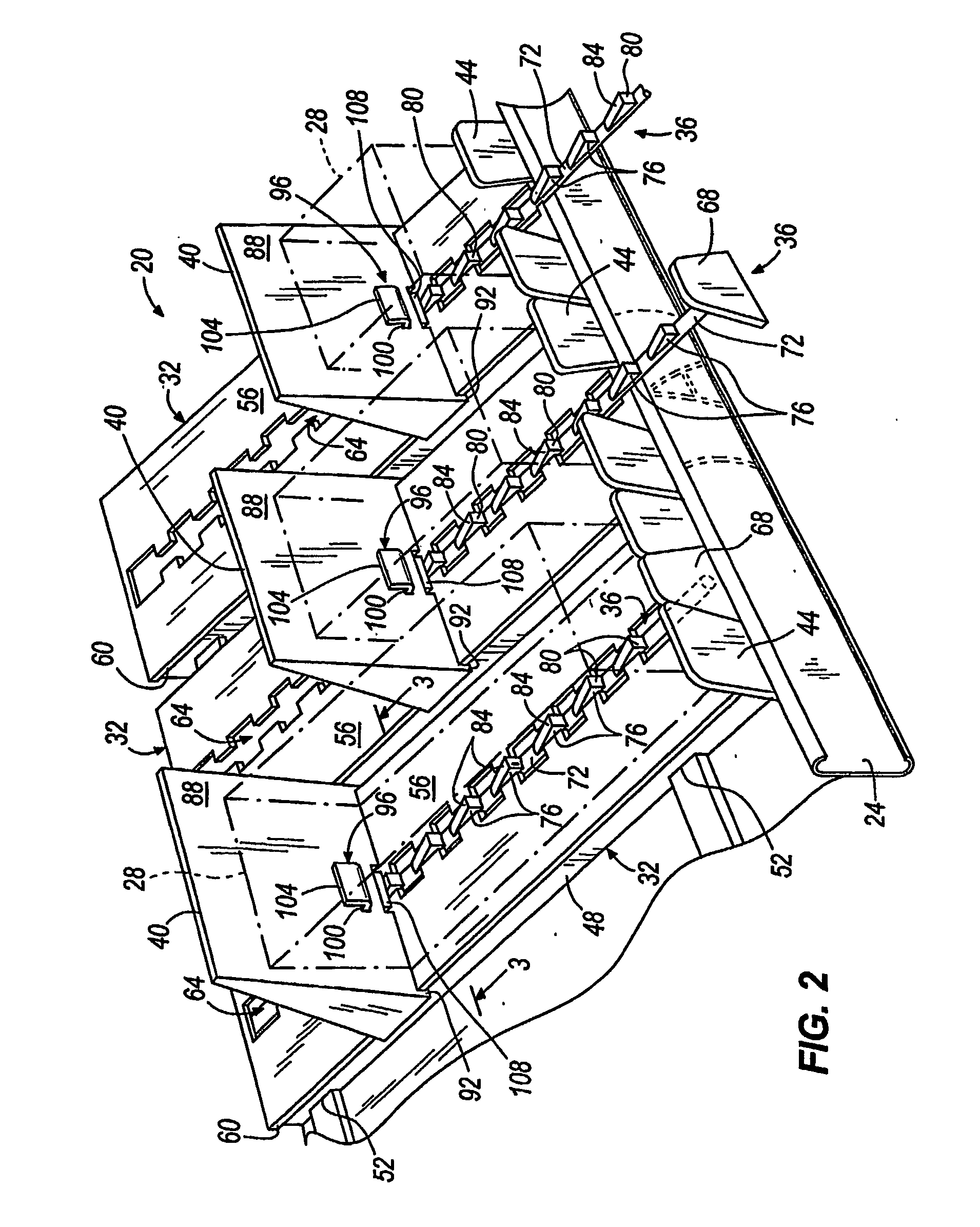 Product display and fronting assembly