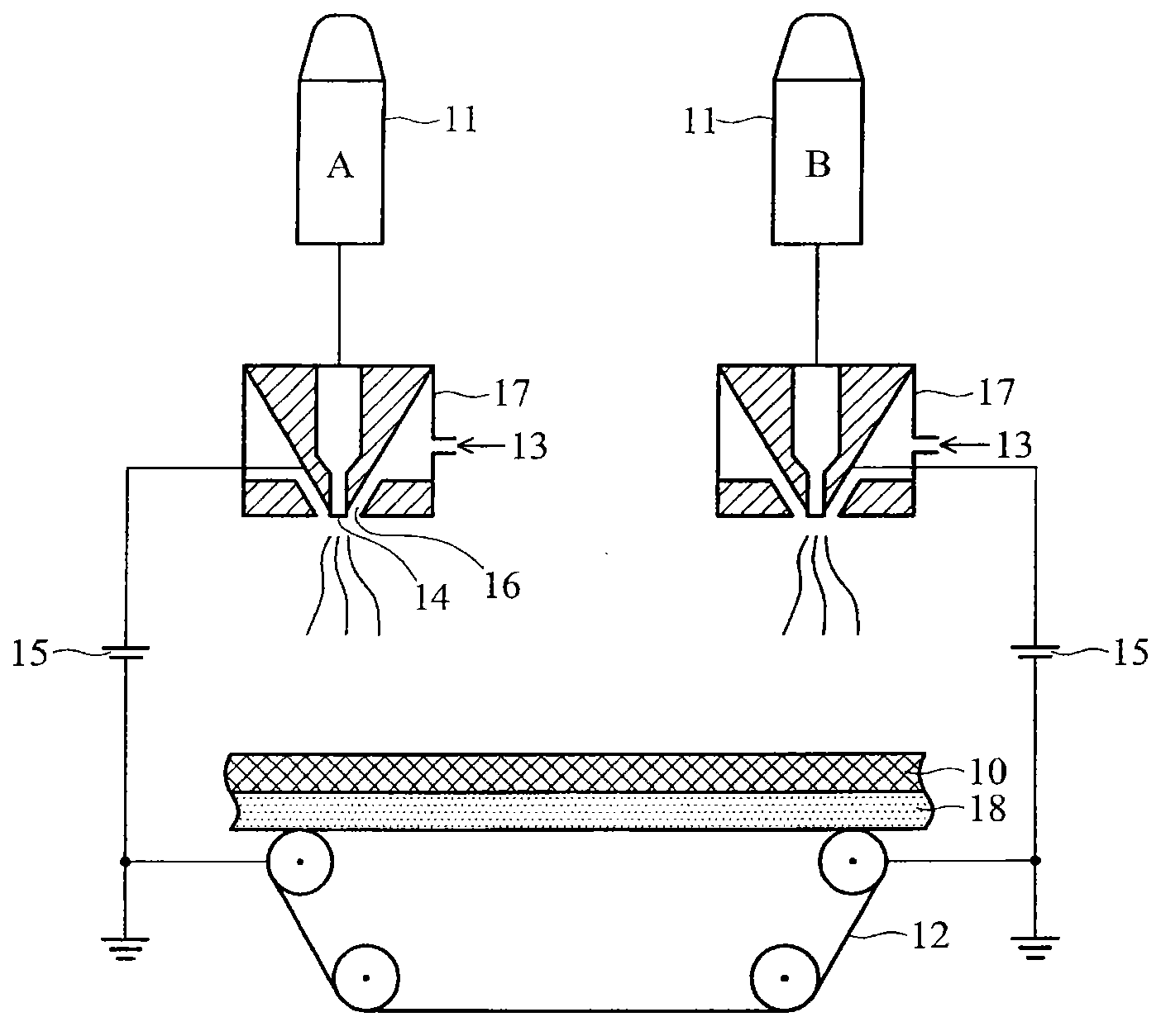 Nanofiber filtration material and forming method thereof