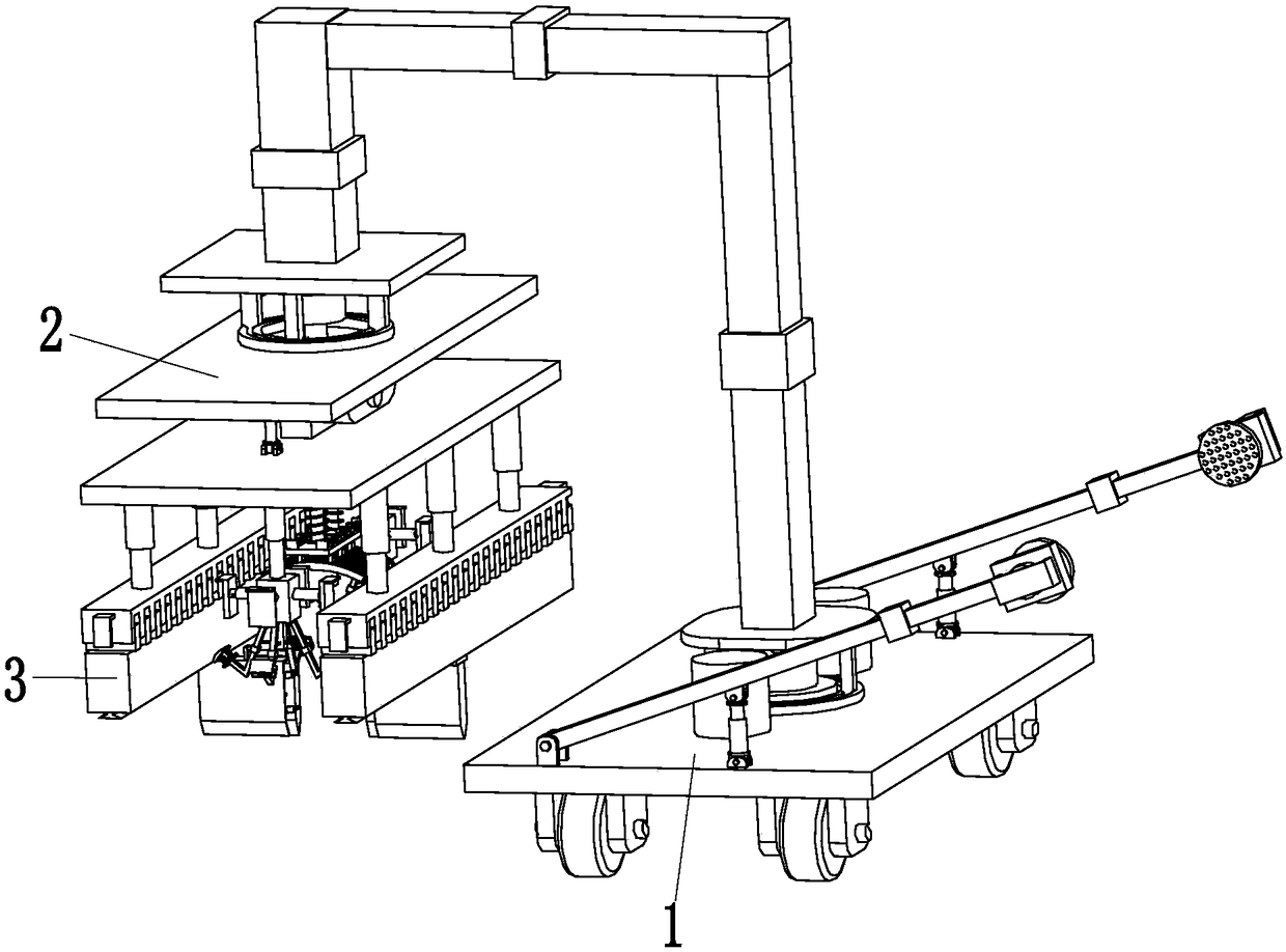 Automatic installation device for domestic sewage