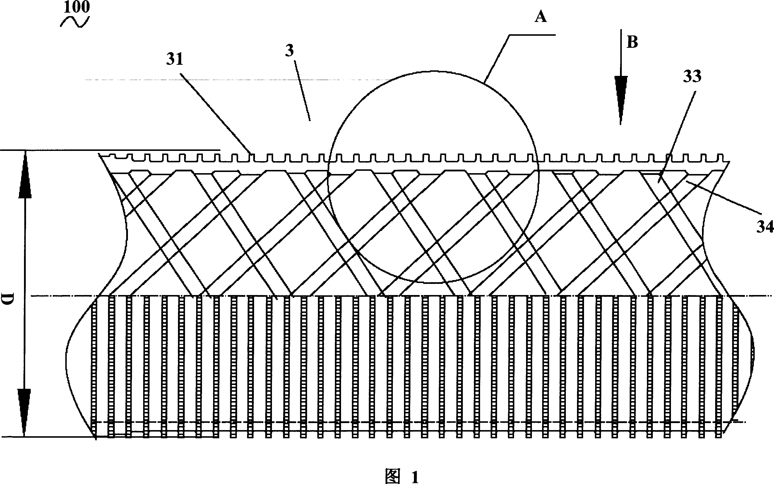 Efficient heat-exchanging pipe of evaporator for electric refrigerator set