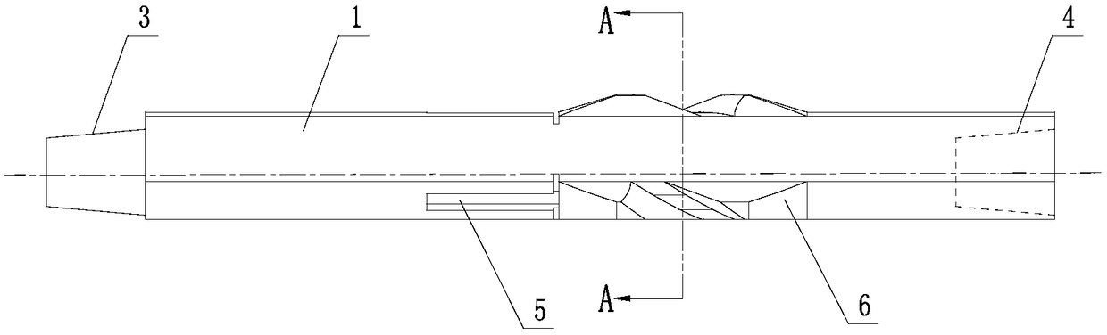 Split three-flange drill pipe centralizer for coal mine