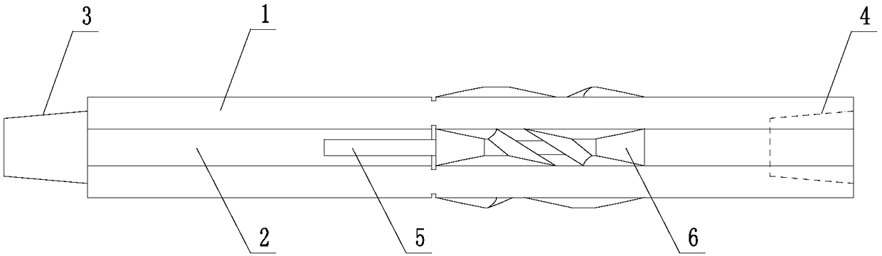 Split three-flange drill pipe centralizer for coal mine