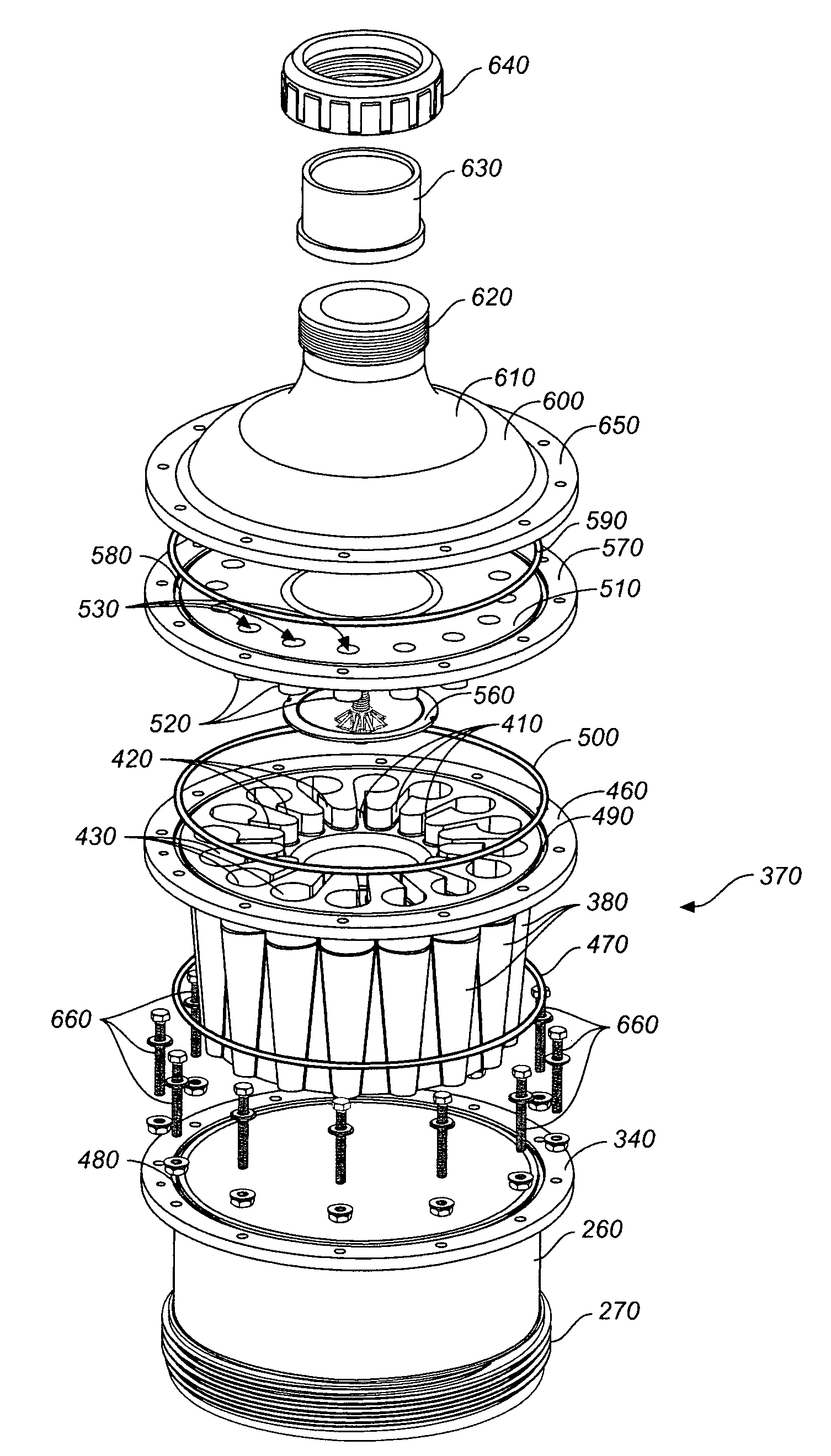 Multi-cyclone sediment filter