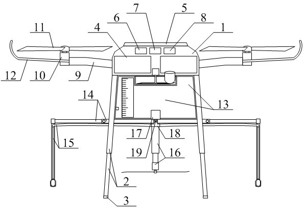 Intelligent multifunctional agricultural irrigation plant protection unmanned aerial vehicle