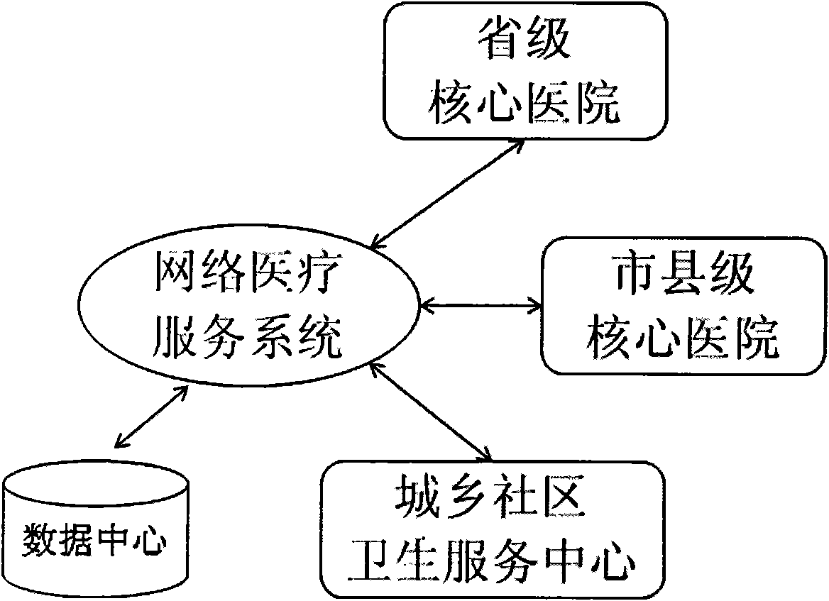 Multi-point interactive network medical service system