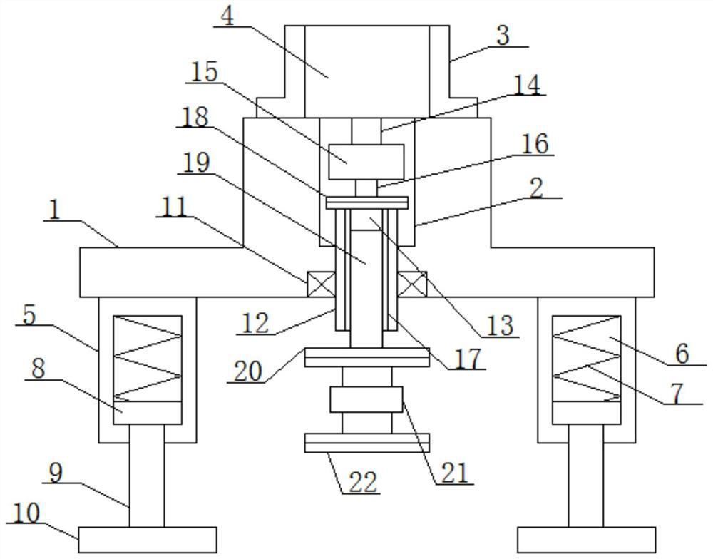 Adsorption mechanism supporting type driving device for maintaining floor tiles