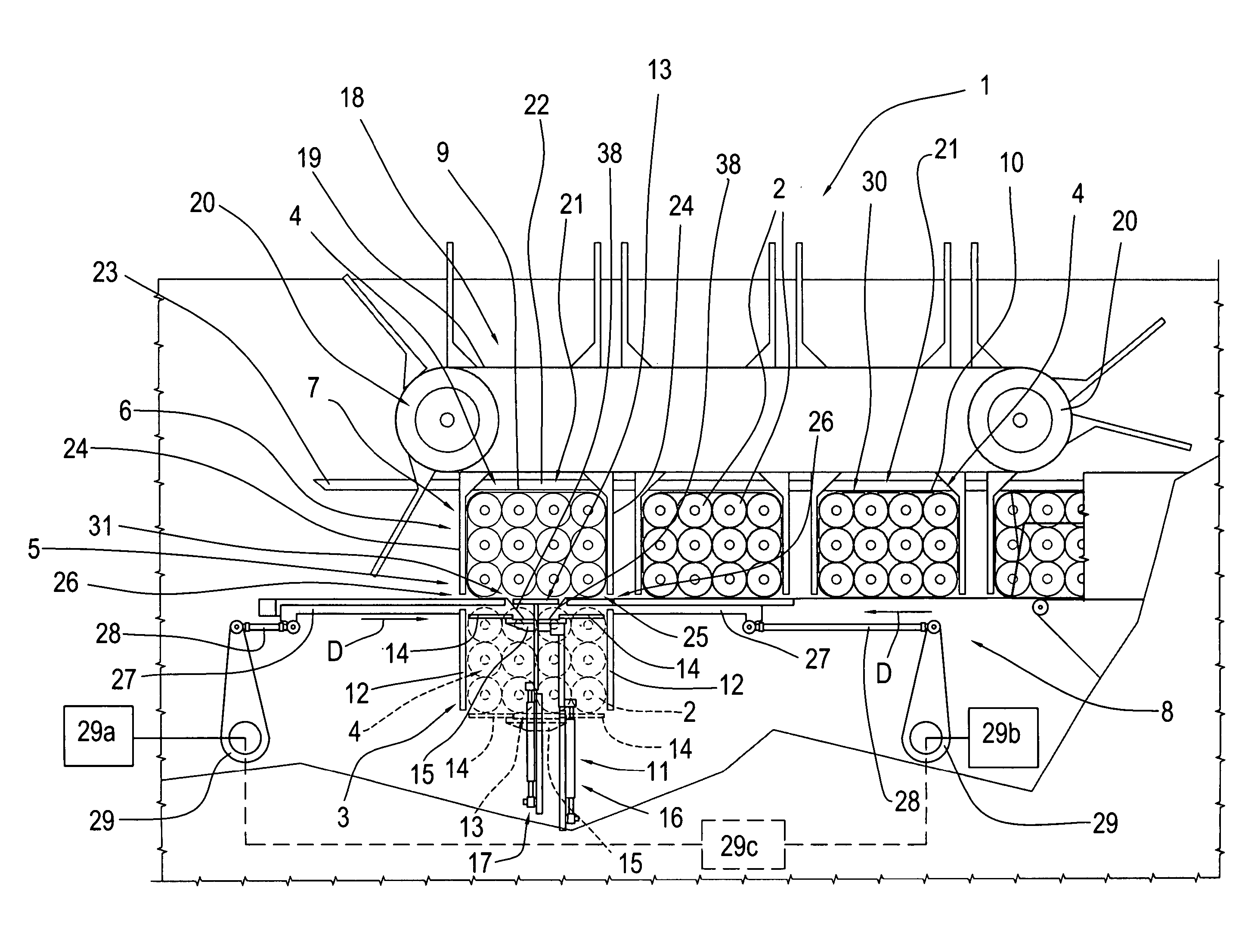 Method and system for packaging rolls of products