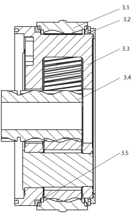 Detachable compact type power-dividing main transmission system