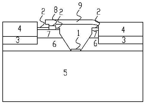 Terahertz Schottky diode for improving current crowding effect based on trapezoidal anode