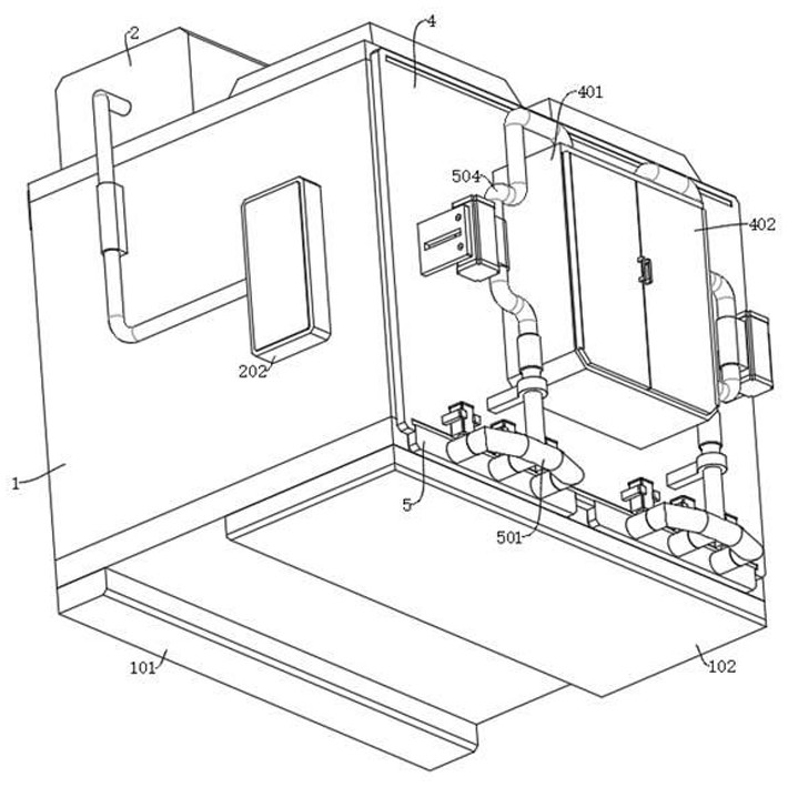 Self-circulation dust removal chamber for environmental protection engineering and application method thereof