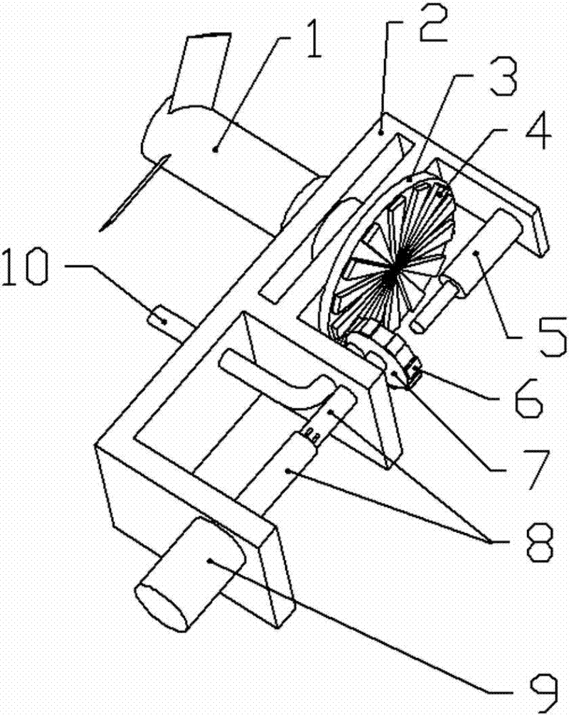 Ocean wind power generation device based on stepless speed change