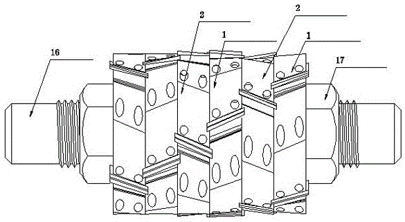 Adjustable combined spiral planing tool