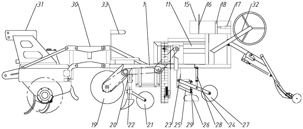 Composite Chinese yam rotary tillage seeder