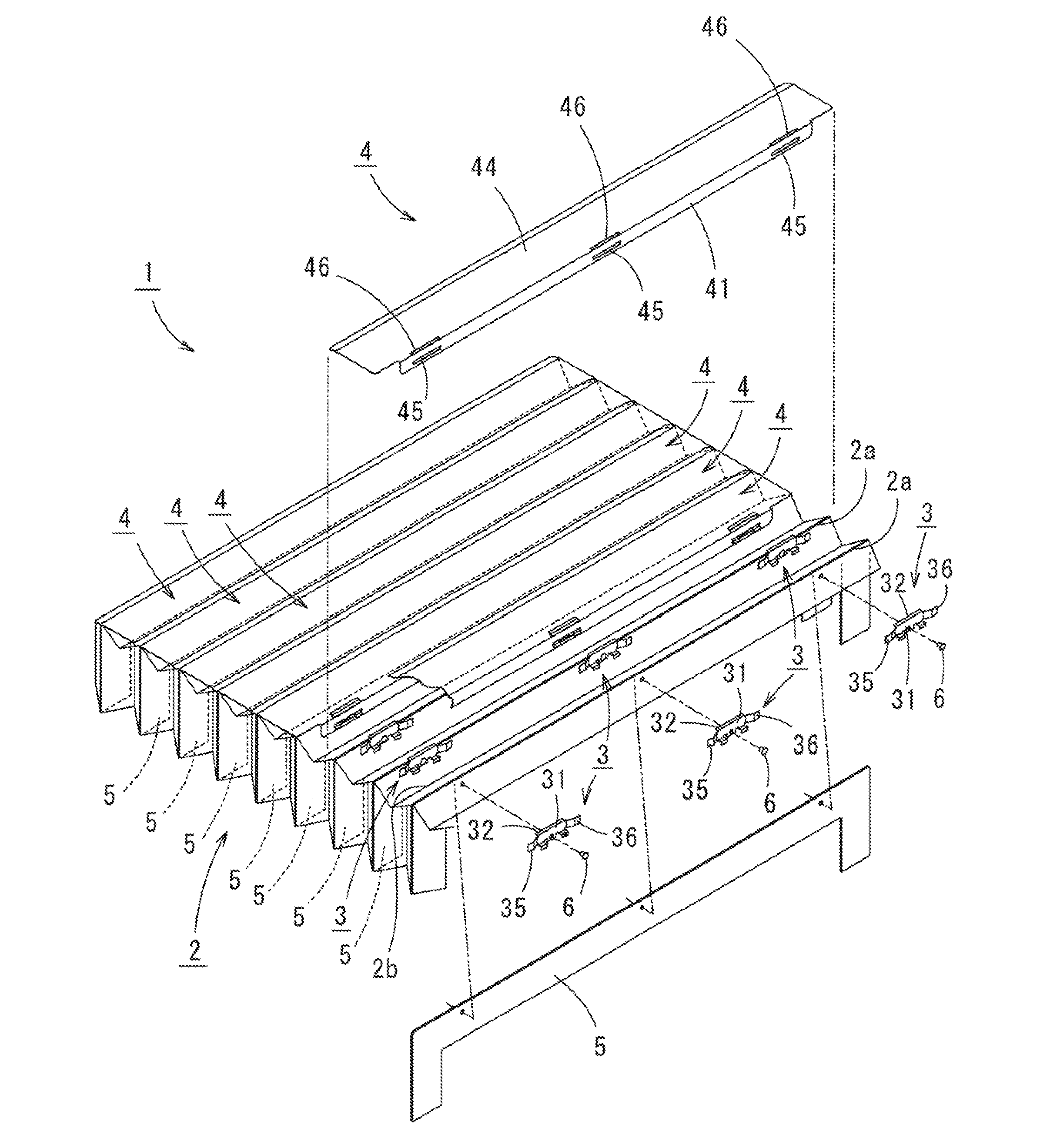 Bellows with protective plate members