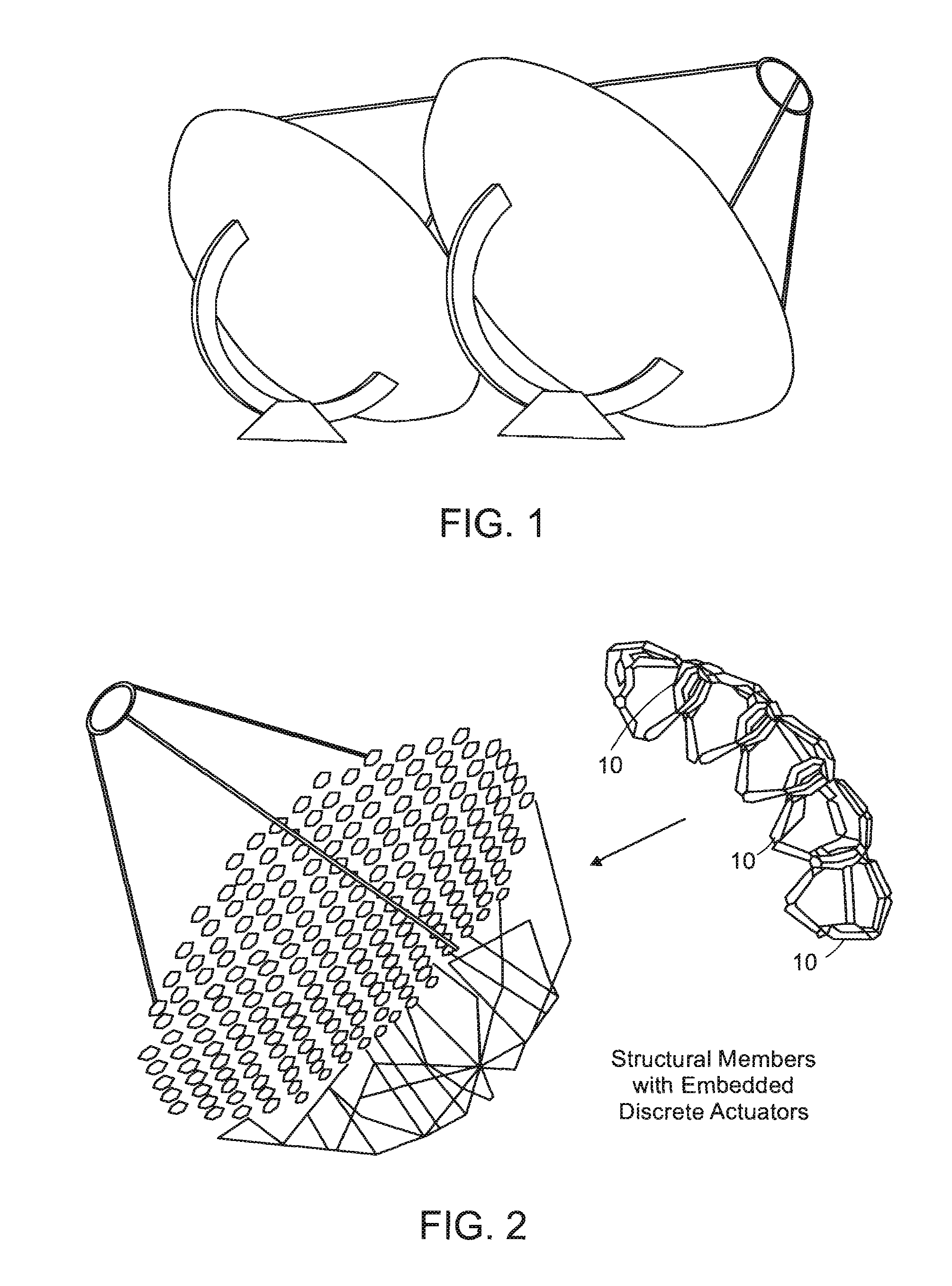 System for discretely actuated solar mirrors