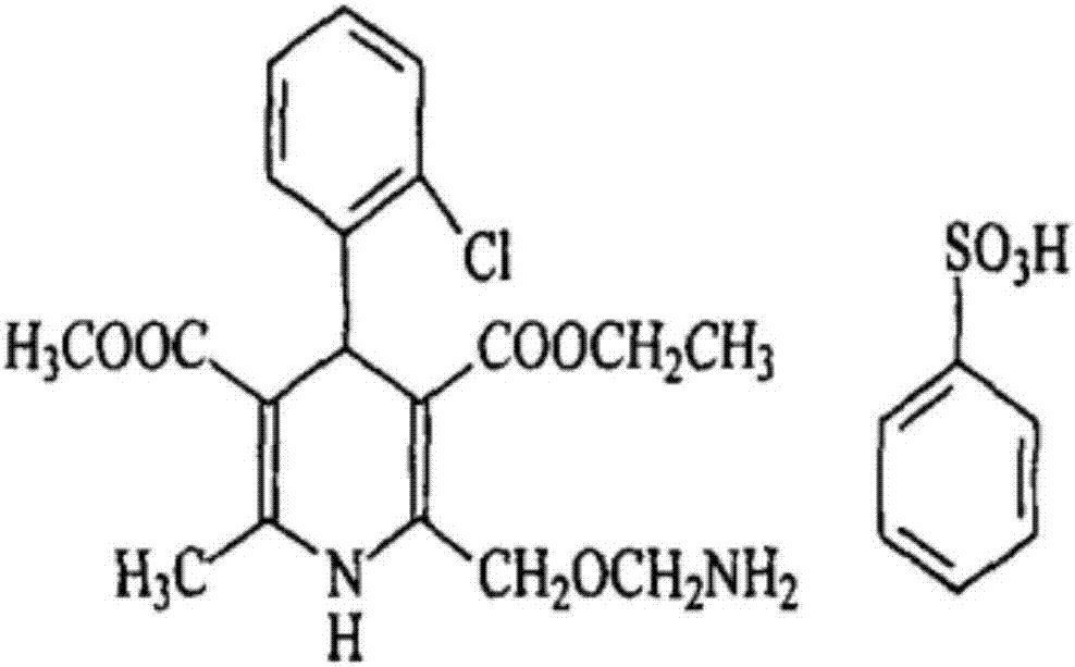 A kind of tablet containing amlodipine besylate L-body or racemate and preparation method thereof