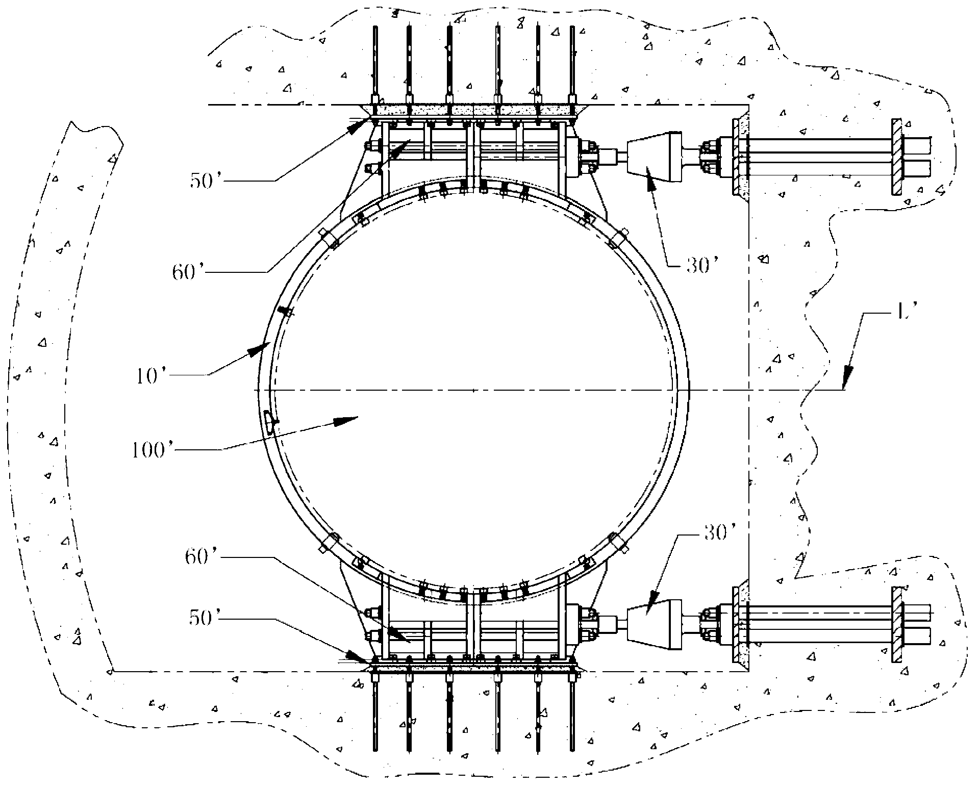 Support structure for steam generator in nuclear station and steam generator