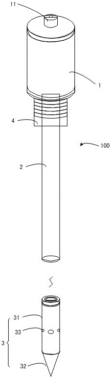 Marine soil resistivity measuring method and device