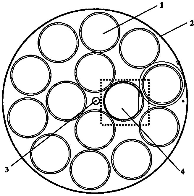 Graphite bearing plate for processing LED epitaxial wafer