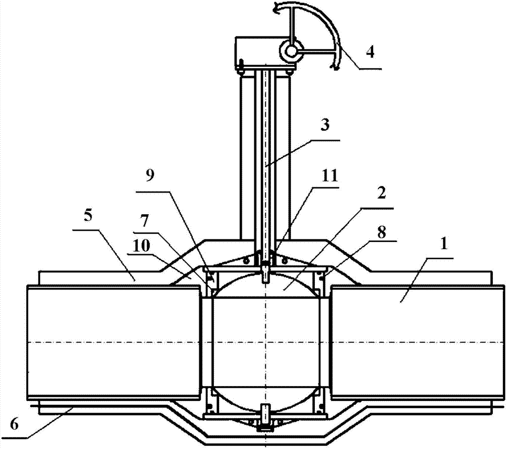 Direct buried type all-welded insulation ball valve