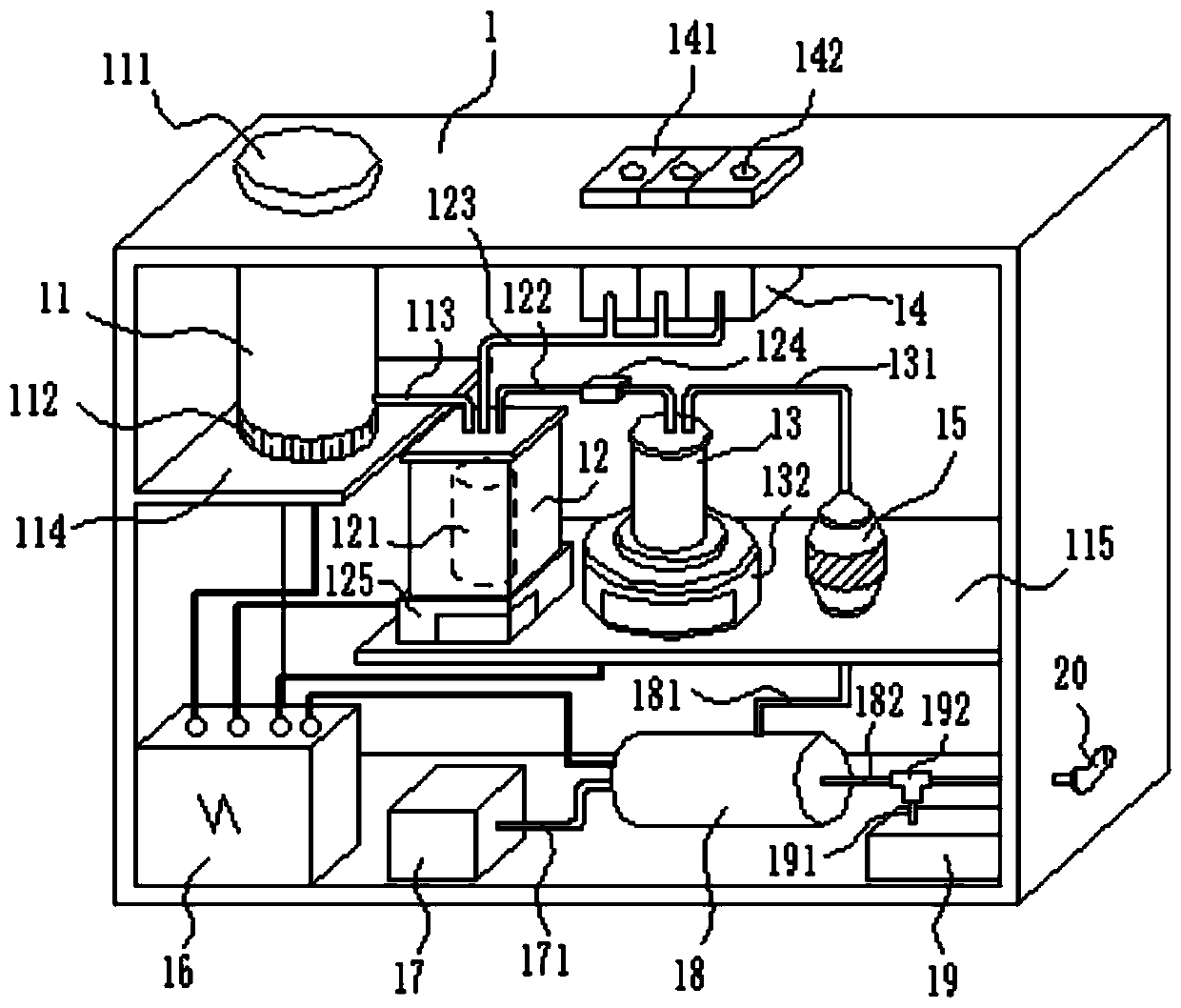 A device and method for rapidly detecting pesticide residues in fruit and vegetable products