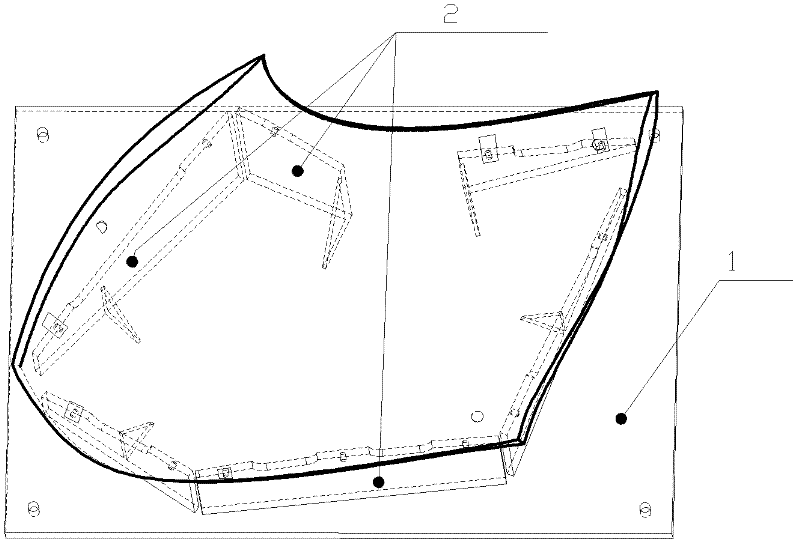 Machining online measurement method of blades of hydroturbine