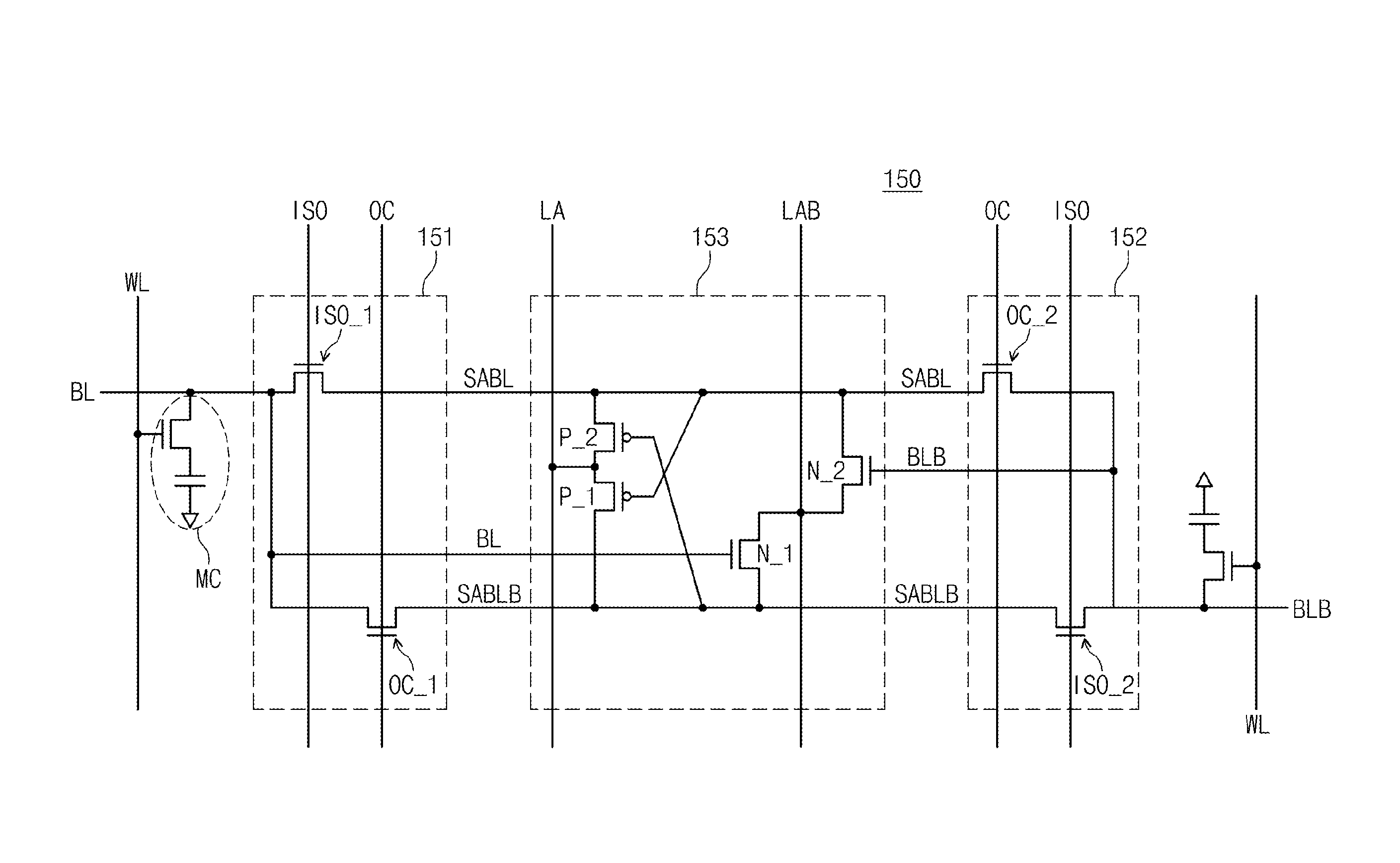 Sensor amplifier, memory device comprising same, and related method of operation