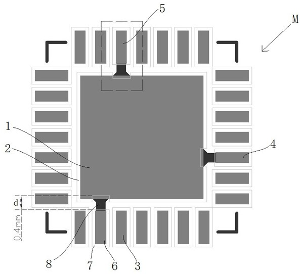 A kind of qfn chip pcb packaging method and pcb board