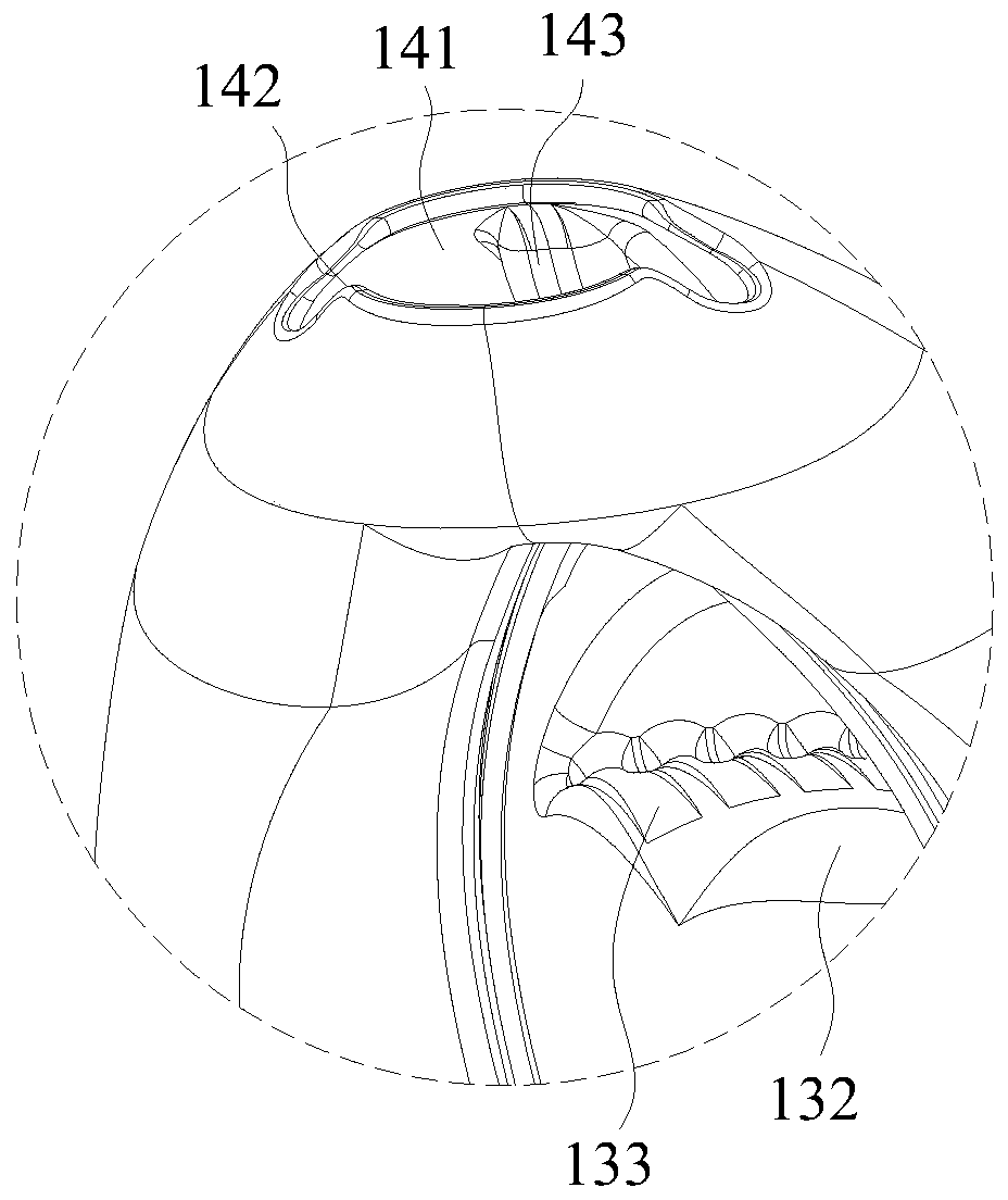 Fish mouth type laryngeal mask trachea duct capable of performing rinsing with three cavities