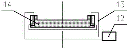 Ultrasonic-assisted laser material additive manufacturing device and realization method thereof