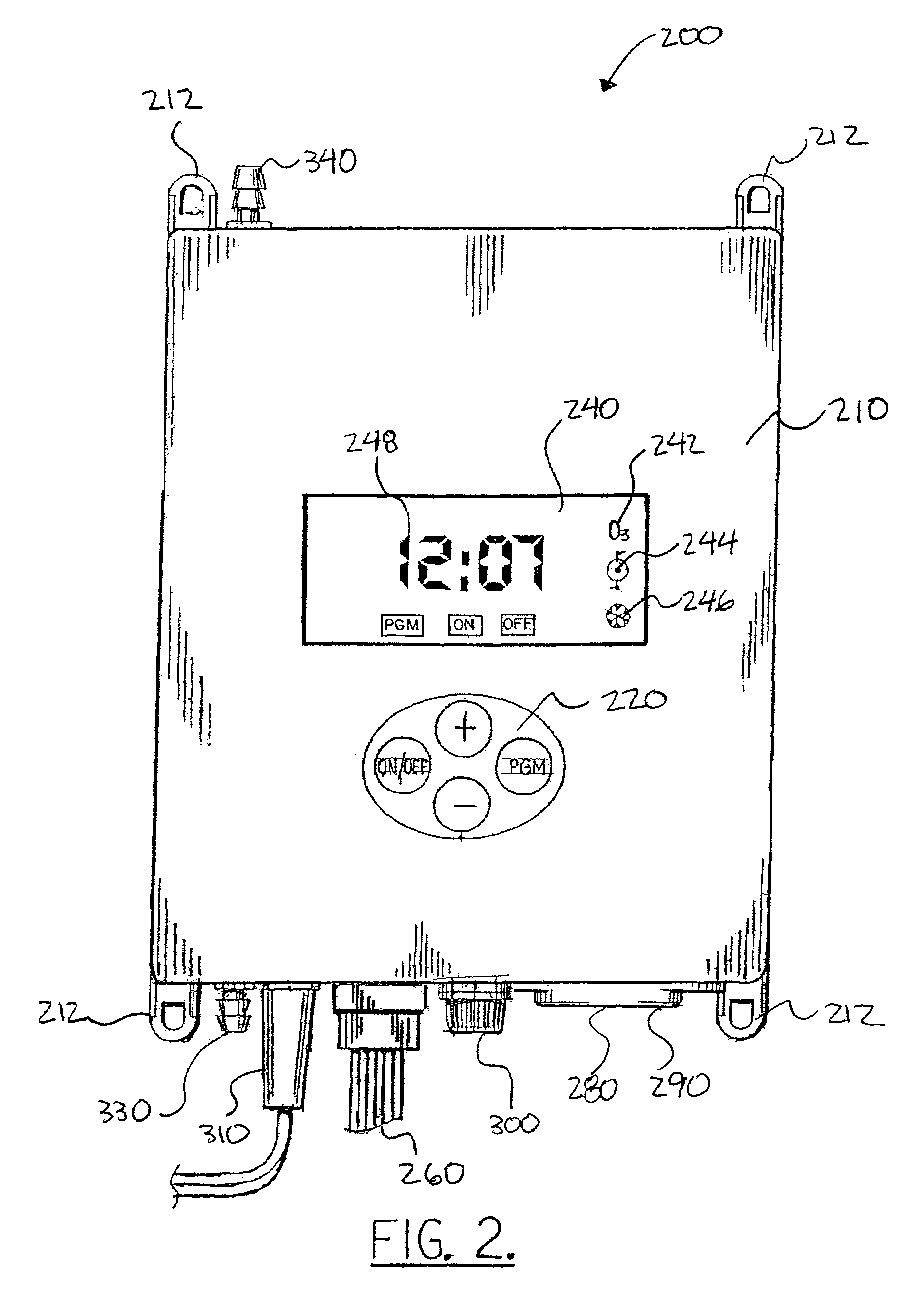 Method and apparatus for programably treating water in a water cooler