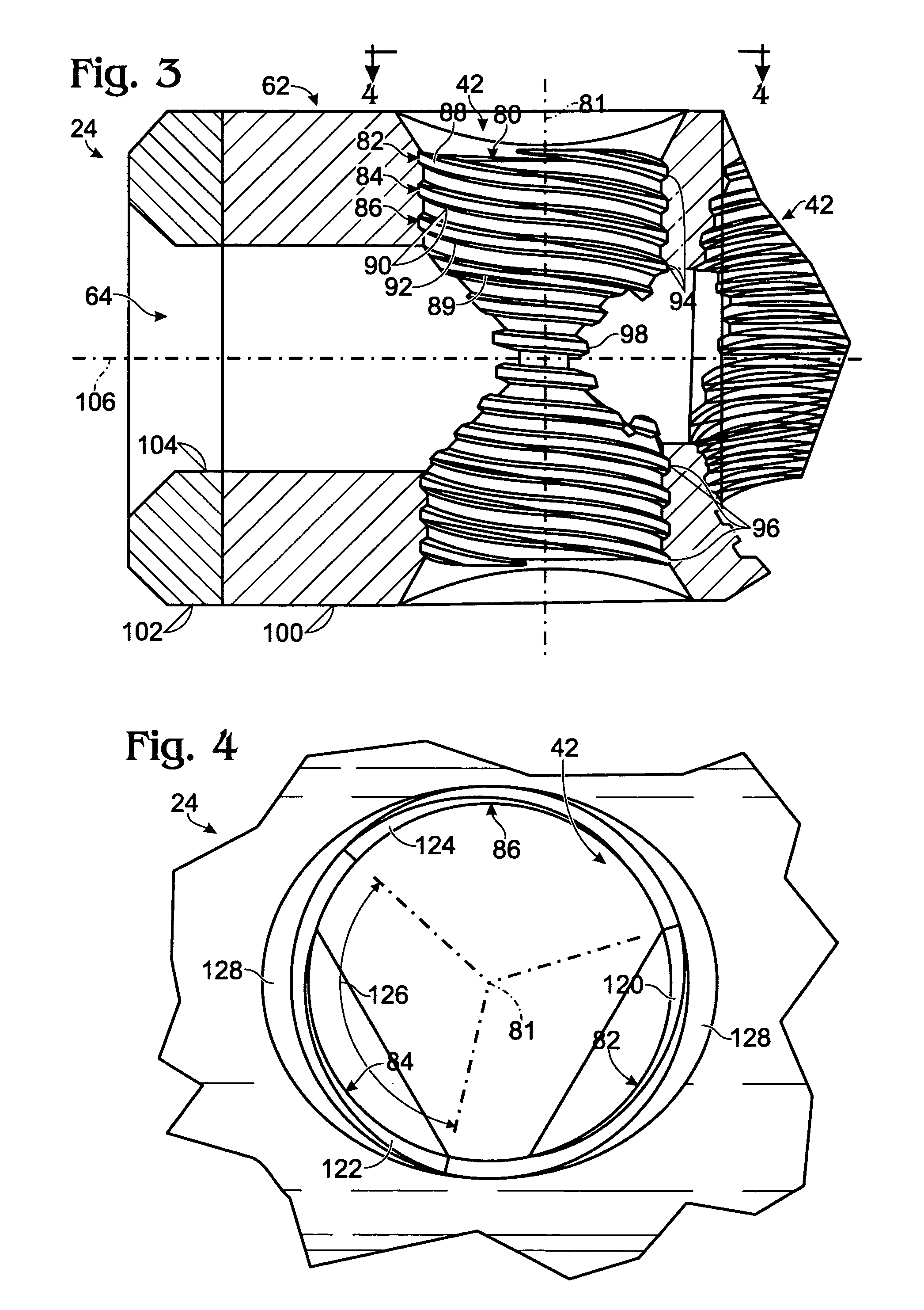 Orthopedic rod with locking aperture